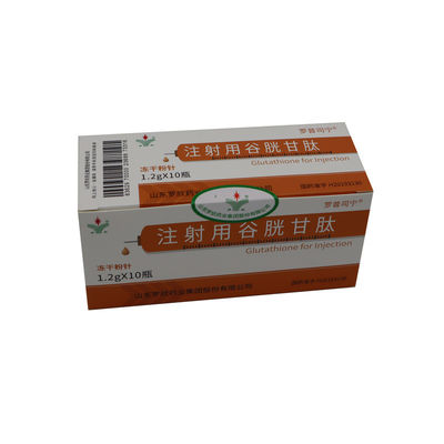 10 fiol / pudełko Proszek glutationowy z wypełniaczem do wstrzykiwań skórnych 1200 mg