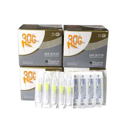 30G Meso Needle 4mm Długość 304 Stal nierdzewna 100 sztuk / pudełko do wypełniania skóry