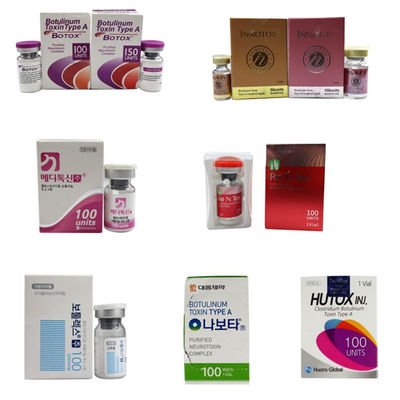 50IU 100U 150UI 200U Botox Allergan Innotox Botulax Nabota Rentox Meditoxin Hutox