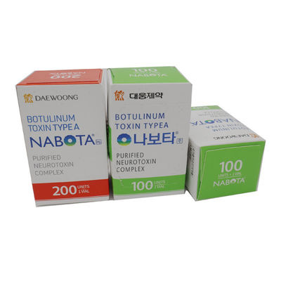50IU 100U 150UI 200U Botox Allergan Innotox Botulax Nabota Rentox Meditoxin Hutox