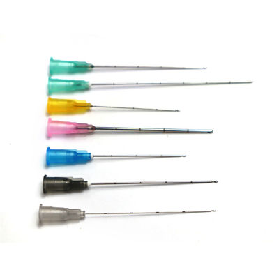 Wstrzykiwacz wypełniacz jednorazowy 304 ze stali nierdzewnej Bunt Cannula wszystkie rozmiary 18g-30g Bunt Needle