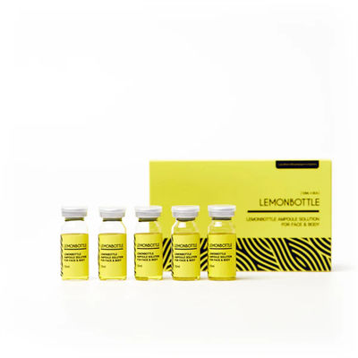 Lemon Bottle Ampoule Solution (5X 10ml) Wstrzyknięcie rozpuszczalne tłuszczu dla organizmu
