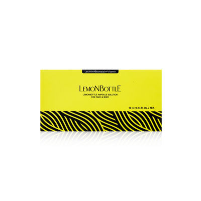 Roztwór tłuszczowy butelka cytrynowa 10 ml*5 Do rozpuszczania tłuszczu Rozpuszczony cellulit