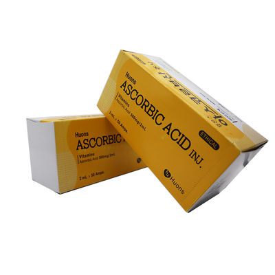 Witamina C Kwas askorbinowy z Huons Rozpuszczalny w wodzie Witamina Każde pudełko zawiera 50 Laroskorbiny do wstrzykiwań 0,5 g/2 ml