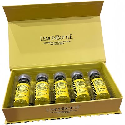 Roztwór tłuszczowy butelka cytrynowa 10ml*5 Na tłuszcz Rozpuszczony cellulit Rozpuszczać przechowywany tłuszcz