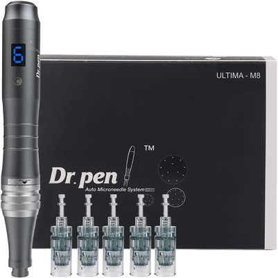 Dr. Pen Ultima M8 Profesjonalny Dermapen do mikronakłuwania, ładowany przez USB, 5 szt. wkład igłowy 32-pinowy