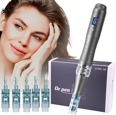 Dr. Pen Ultima M8 Profesjonalny Dermapen do mikronakłuwania, ładowany przez USB, 5 szt. wkład igłowy 32-pinowy