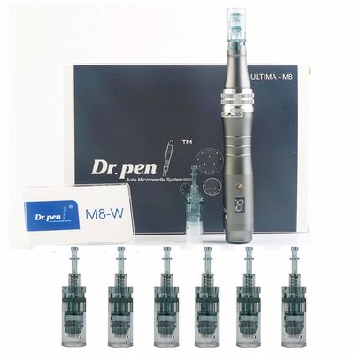 Dr. Pen Ultima M8 Profesjonalny Dermapen do mikronakłuwania, ładowany przez USB, 5 szt. wkład igłowy 32-pinowy