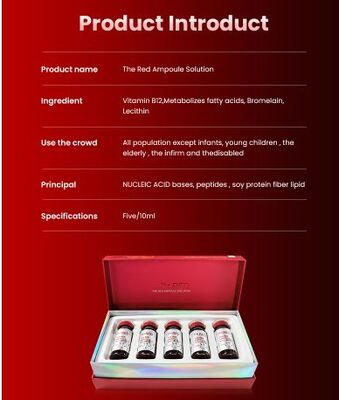 Czerwona Ampułka Sloution Tłuszcz Utrata masy ciała Lipo Lab dla ciała