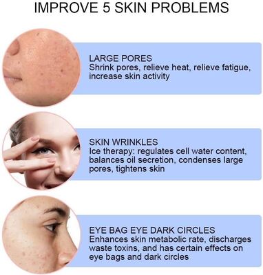 Urządzenie do odmładzania skóry twarzy za pomocą gorącego zimnego młotka. Krioterapia ultradźwiękowa LED