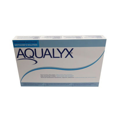 Aqualyx do wstrzykiwań rozpuszczalnych w tłuszczach lipolyza do wstrzykiwań kabelina ppcs utrata masy roztworu 8 ml x 10 butelki AQUALYX