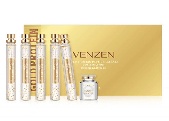 Złota nić kolagenowa do pielęgnacji twarzy, wytrzymała, podnosząca serum 24K Złota nić peptydowa białka