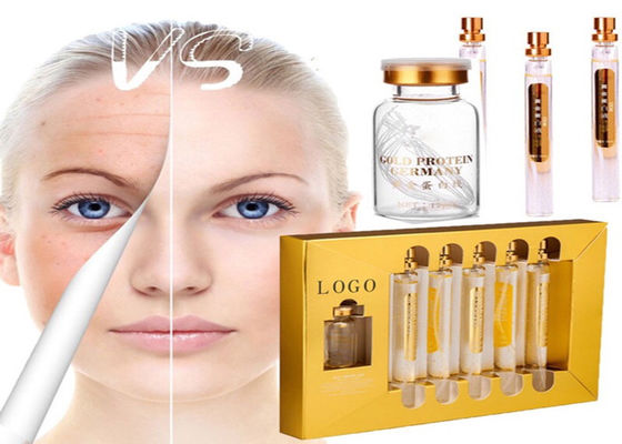 Złota nić kolagenowa do pielęgnacji twarzy, wytrzymała, podnosząca serum 24K Złota nić peptydowa białka